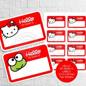 Hello My Name is PDF Digital Instant Download - Etsy