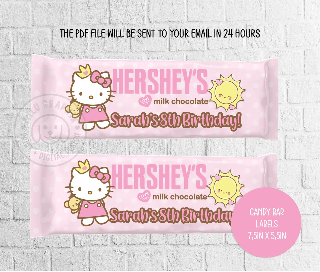 Custom Hersheys Candy Bar Labels-party Labels-personalized Party Favors ...
