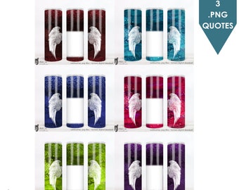 Sympathy Sublimation Tumbler Design BUNDLE of 6 for 20 oz Skinny Tumbler Straight png BONUS QUOTES In Memory of Add Photo / Text