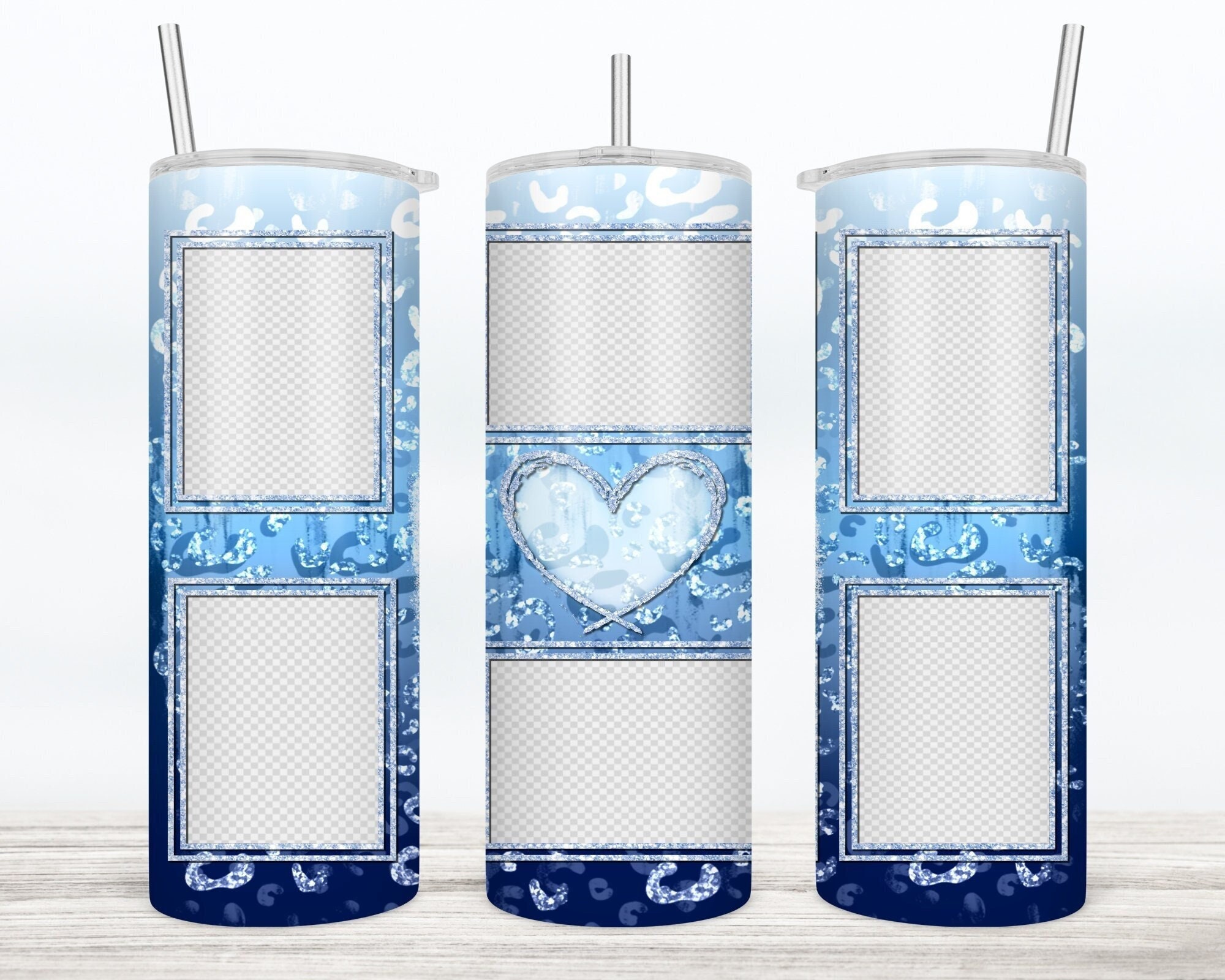 Photo Frames Blue Heart - Etsy