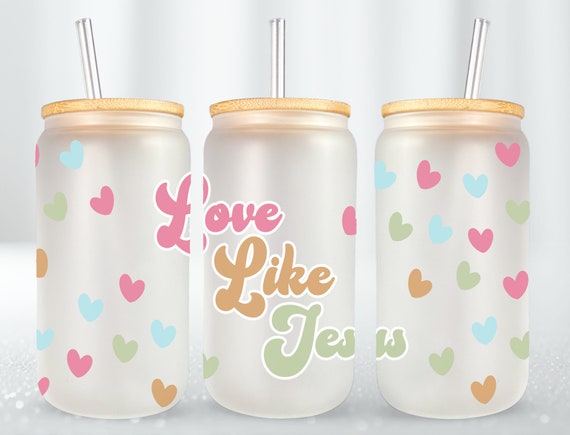 Jesus Christ Libbey Glass Tumbler Jesus Christ Libbey Glass Tumbler