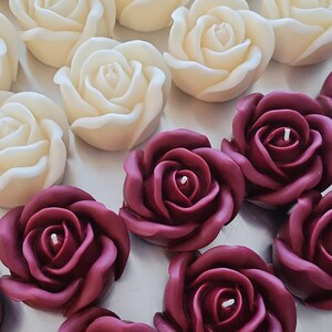 Rose shaped candle, Mother's day gift candle, Gift for mom, handmade natural soy wax candle, non-toxic image 9