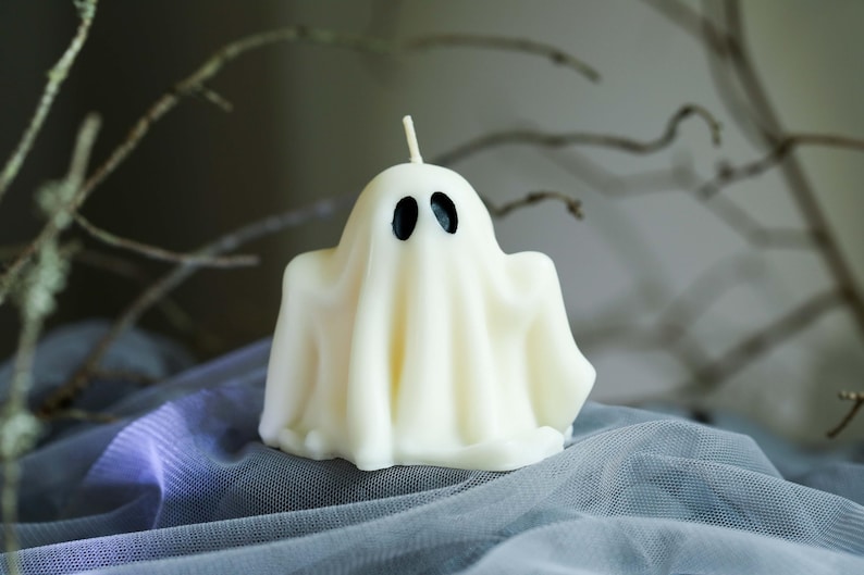 Ghost Candles for Halloween Candle Spooky Decor Halloween Ghosts Fall