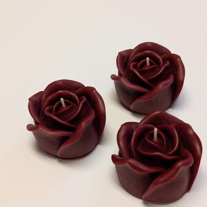 Rose shaped candle, Mother's day gift candle, Gift for mom, handmade natural soy wax candle, non-toxic image 7