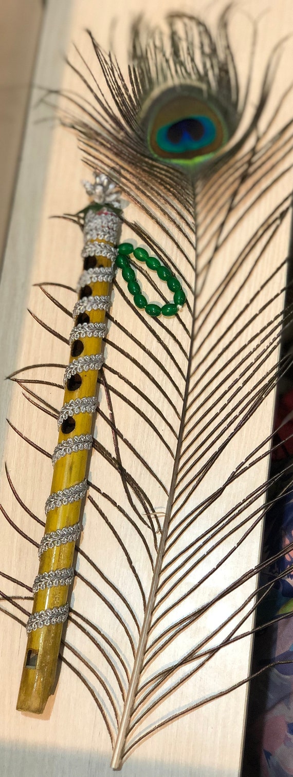 Bansuri With Mor Pankh