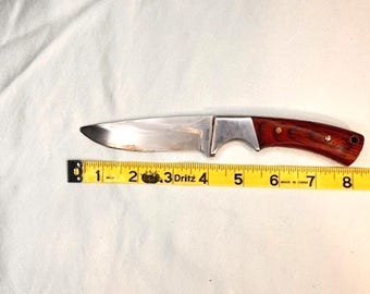 Winchester Knives Small Wood Fixed Blade Drop Point Knife 22-41340