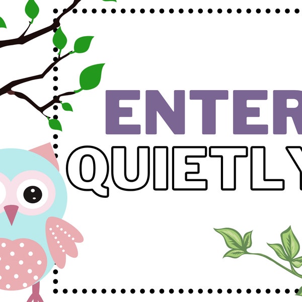 Owl-Themed Classroom Expectations Signage - General