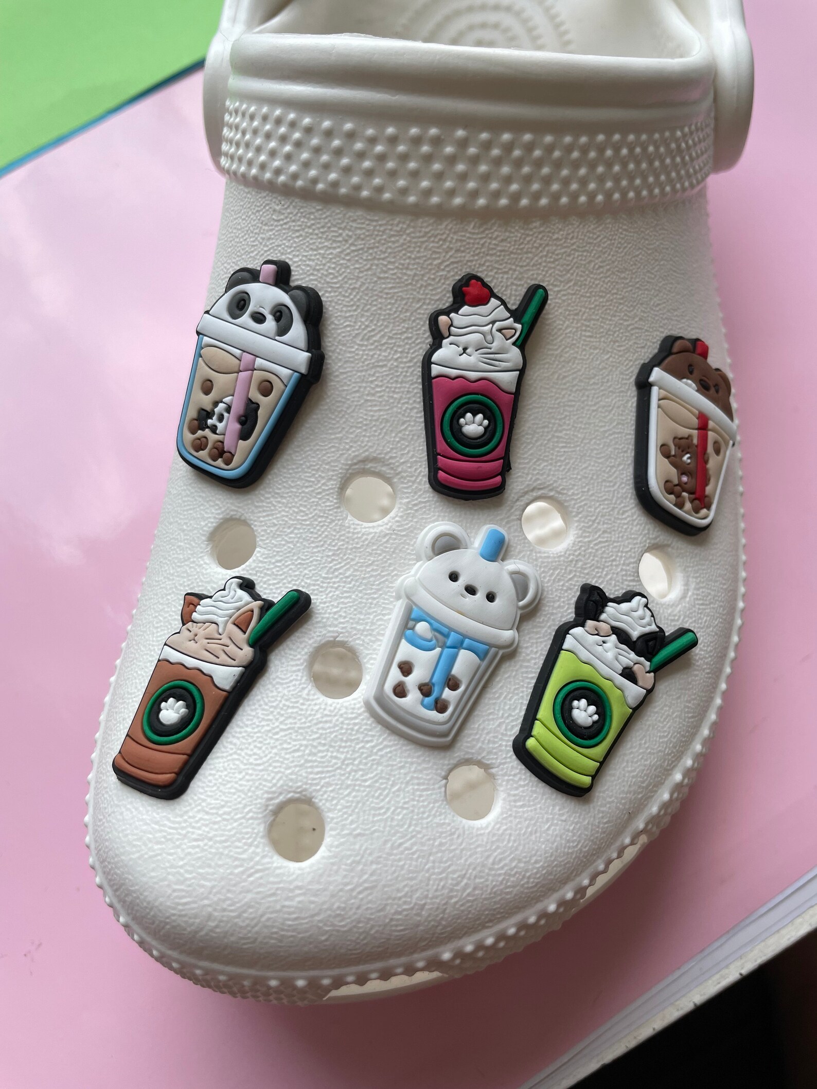 Bubble Tea Croc Charm Boba Tea Jibbitz Catpuccino Jibbitz Etsy Ireland