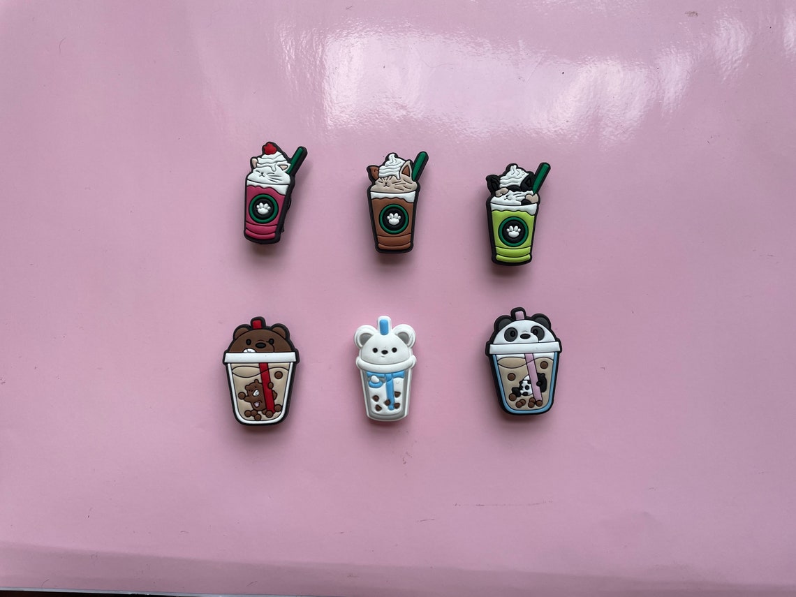 Bubble Tea Croc Charm Boba Tea Jibbitz Catpuccino Jibbitz Etsy Ireland