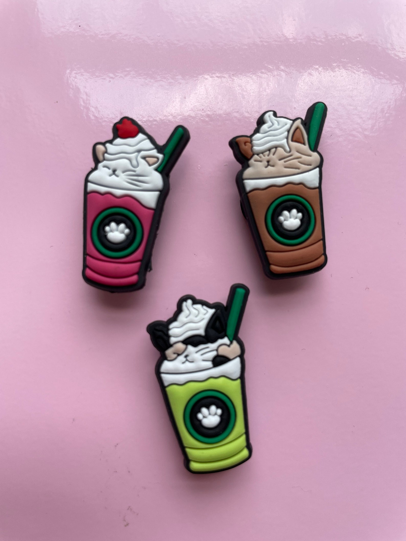 Bubble Tea Croc Charm Boba Tea Jibbitz Catpuccino Jibbitz Etsy