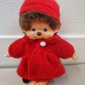 Poupée vintage , 1974 Collection Monchhichi , Poupée Futagono, monchhichi Sekiguchi Japon - France