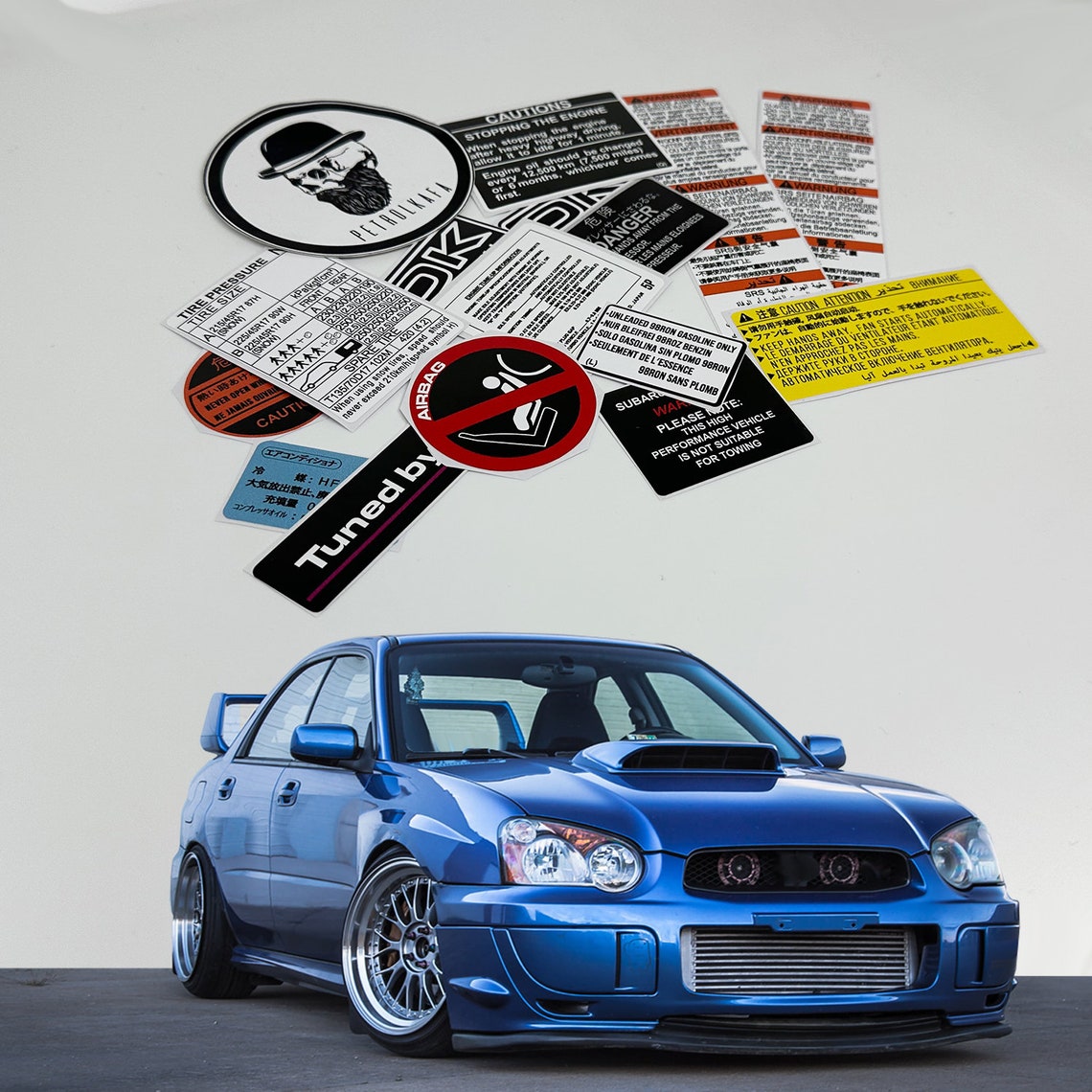 Subaru Rumble Sticker Subaru Impreza Wrx Sti Blobeye Car Restoration Warning Stickers Emblem ...
