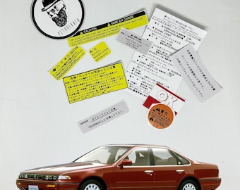 Nıssan Altima Cefıro A31 Restoration Warning Caution Underbonnet Engine Bay Stickers Label