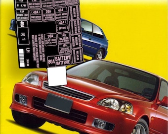 Honda Civic Ek4 Fuse Box Sticker Restoration