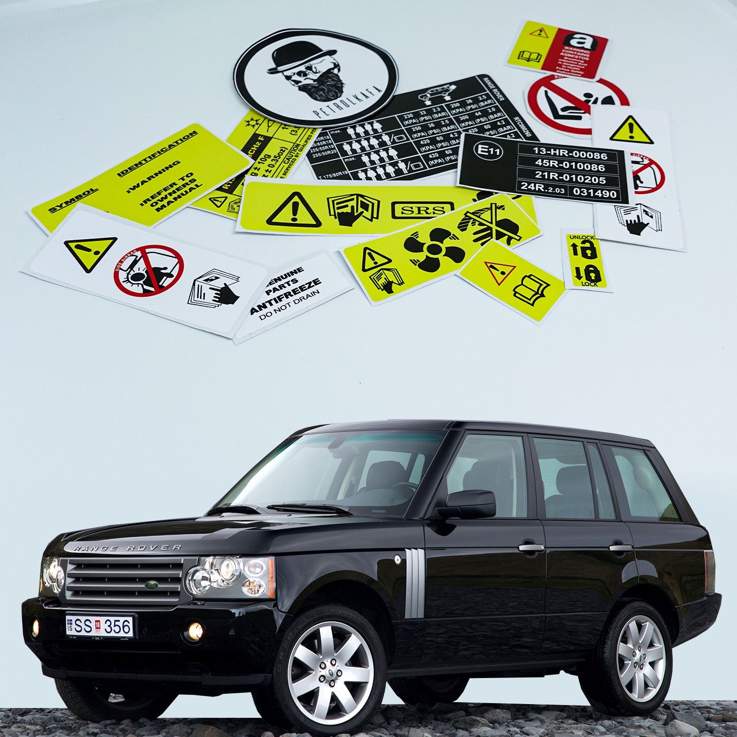 Gear Knob Shift Head Cover Sticker For Discovery Sport Range Rover Vogue  Evoque Parts Car Interiror Accessories