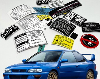 スバル GC8 インプレッサ WRX STI 修復作業 警告 注意 ボンネット下