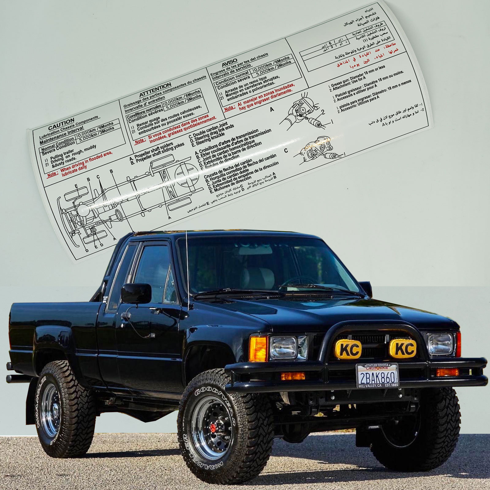 Toyota Hilux LN65 1983-1987 Truck 4x4 Restoration Warning