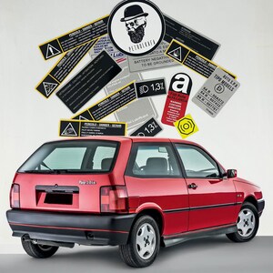 Classic Car Radiator Fan Fingers Warning Sticker - Underbonnet Engine Safety Label