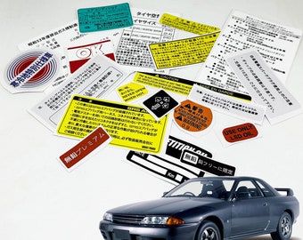 Nissan Skyline R32 Gt-r Restoration Warning Caution Underbonnet