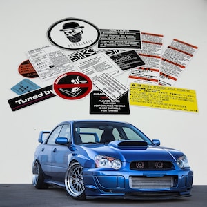 スバル GC8 インプレッサ WRX STI 修復作業 警告 注意 ボンネット下