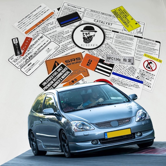 Honda Civic Ep3 Type R Restoration Warning Caution Underbonnet