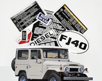 Toyota Fj40 Fj45 FJ Restoration Warning Caution Underbonnet Engine