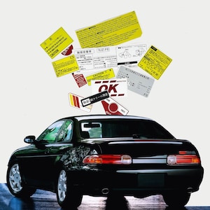 Toyota Soarer Lexus Sc300 Restoration Warning Caution Underbonnet Engine Bay Stickers Label