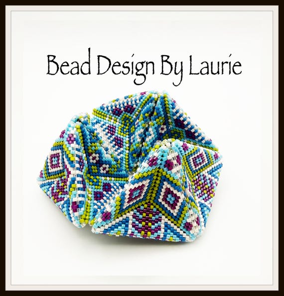 Let's Play Beaded Kaleidocycle Peyote Stitched Digital Pattern