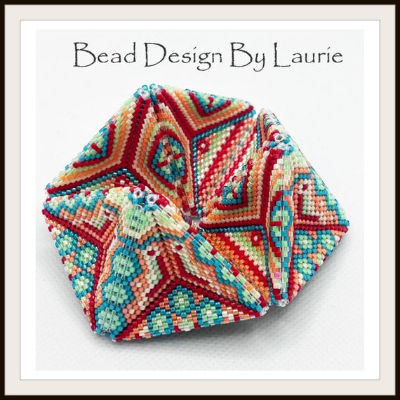 Beaded Kaleidocycle Peyote Stitched Fun Time 3D Digital Pattern
