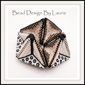 Beaded Glamor 3D Kaleidocycle Peyote Stitch Digital Pattern