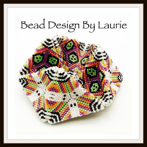 Beaded Kaleidocycle Halloween Digital Peyote Pattern