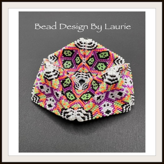 Beaded 3D Kaleidocycle Halloween Digital Peyote Pattern