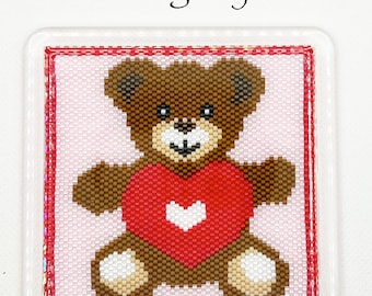 Teddy Bear Valentine Coaster