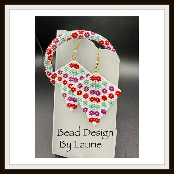 Beaded Bracelet & Matching Earring Digital Pattern