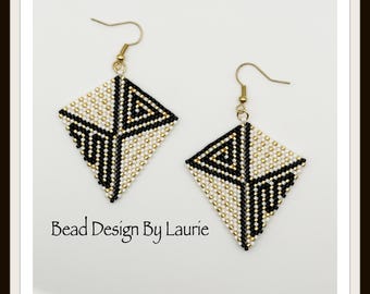 Beaded Glamour Kite Earring Digital Pattern