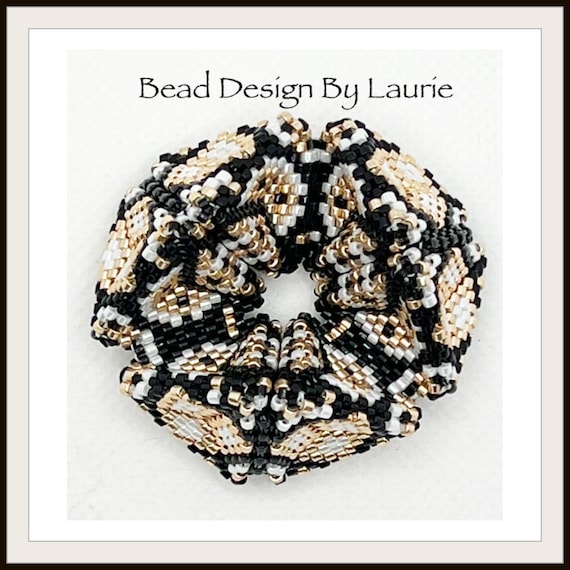 Beaded Mini Glamor Kaleidocycle Peyote Stitched Digital Pattern