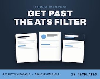 12 ATS Friendly Resume Templates for Office and Business Jobs (Word and Google Docs)