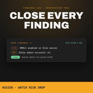 IT Security Audit Tracker – Findings Log, Remediation Tool (Offline App)