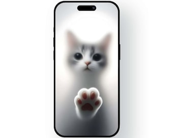 Adorable conjunto de fondos de pantalla de animales para teléfono / Pantalla de bloqueo y de inicio minimalistas en 4K (descarga digital)