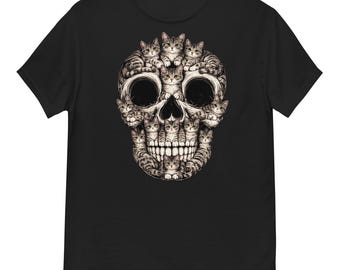 Tabby Skull Unisex Graphic T-Shirt 100% Cotton