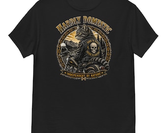 Hardly Domestic Unisex Graphic T-shirt 100% Cotton