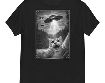 UAP Cat Attack Unisex Graphic T-Shirt 100% Cotton