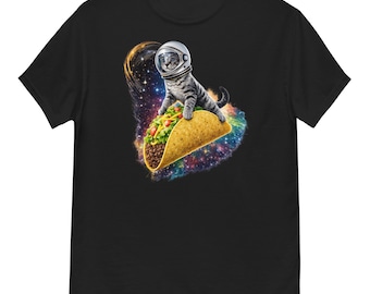 Cat and Taco Unisex Graphic T-Shirt 100% Cotton