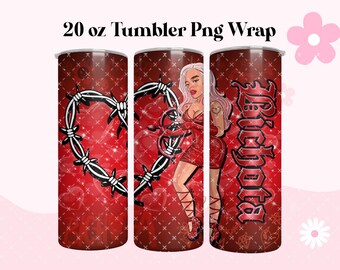Karol G Tumbler png, 20 oz Tumbler Png, Manana Será Bonito Tumbler Png, Karol G Tumbler Png Digital File, Air Brush hearts Png