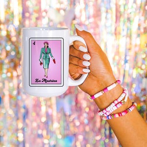 La Dama PNG, La Madrina Mexican Loteria PNG, La Madrina Loteria Style for print, Sublimation Digital flatten file instant download image 3