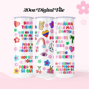 Mientras me curo del Cora 20oz Tumbler png Archivo digital, Karol mañana será bonito png, Karol g mañana sera bonito svg, 20oz Sublimación