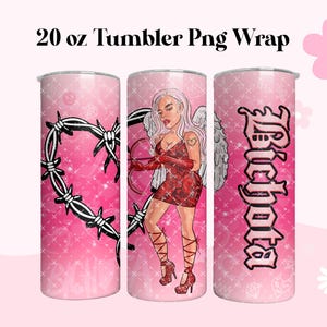 Karol G Pink Valentine Tumbler png, 20 oz Tumbler Png, Manana Será Bonito Tumbler Png, Karol G Tumbler Png Digital File
