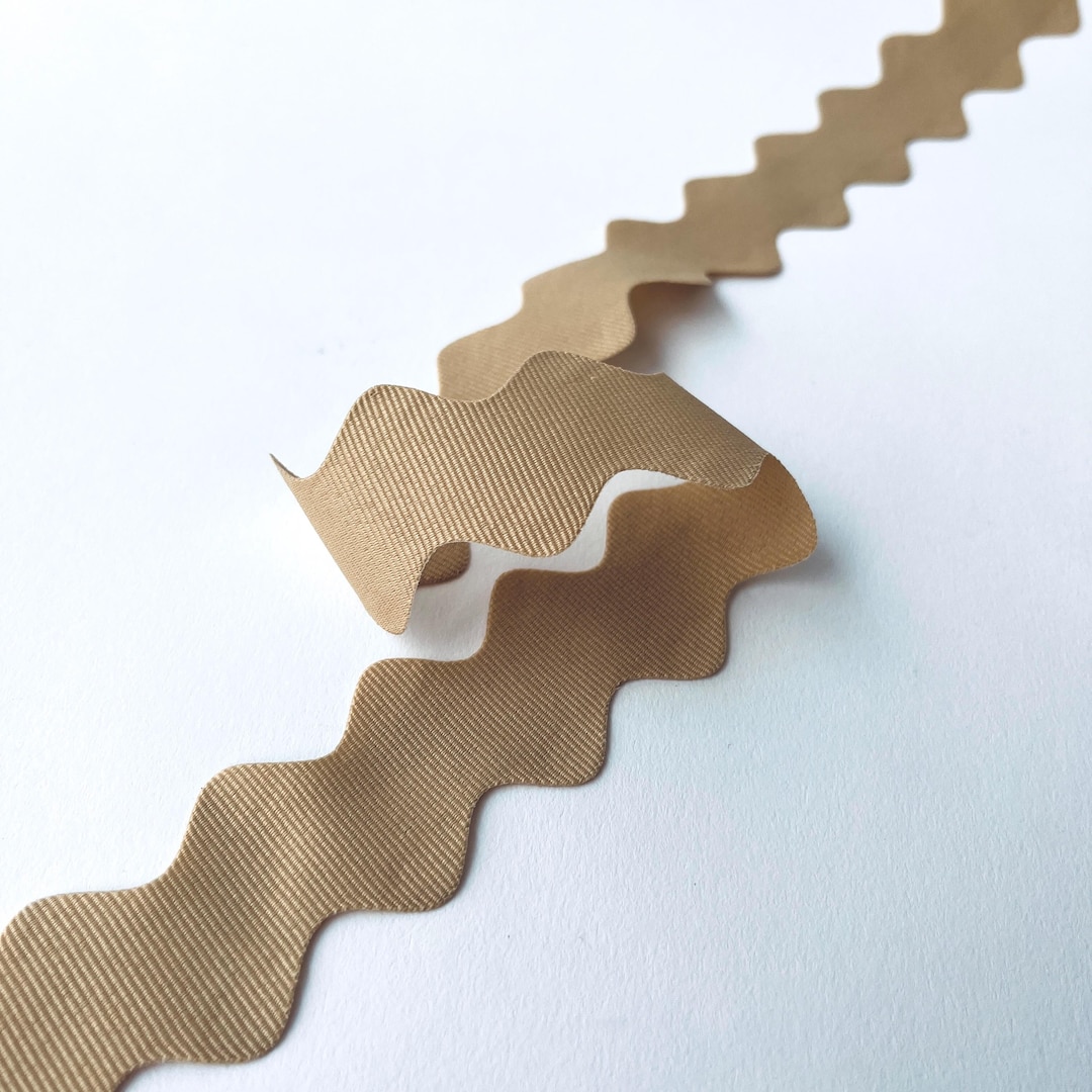 Grosgrain Ribbon Ric Rac Chamagne Jumbo Grosgrain Ric Rac by May Arts. Sold by the Metre - Etsy