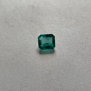 Natural Faceted Emerald Octagon Certified Emerald Octagon Loose Emerald Vivid Green Emerald Octagon 6.6*6MM Emerald Octagon For Ring 0.92 CT