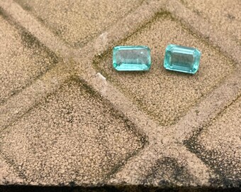Faceted Zambian Emerald, Octagon Cut Loose Gemstone